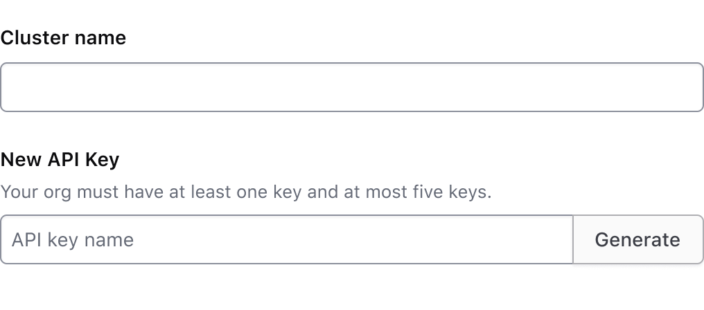 Segmented Group API key example